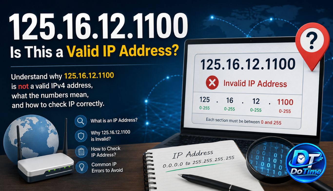 125.16.12.1100: Is This a Valid or Invalid IP Address?